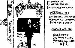 Mortician (USA) : Rehearsal 12-14-89